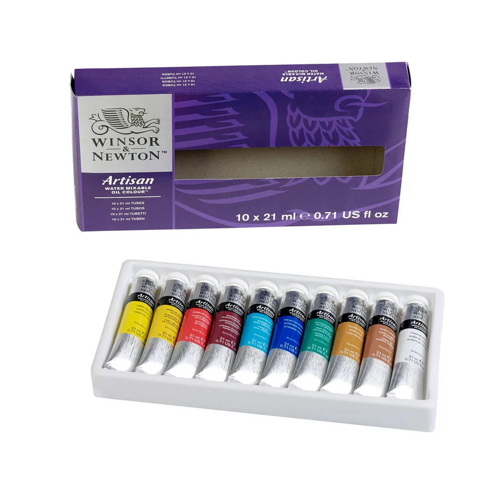 Artisan Water Mixable Oil Colour 10x21ml Tube Set