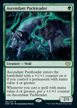 Ascendant Packleader #186 MTG Crimson Vow Single