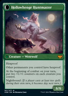 Avabruck Caretaker // Hollowhenge Huntmaster #187 Crimson Vow Single