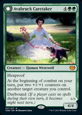 Avabruck Caretaker // Hollowhenge Huntmaster #187 Crimson Vow Single