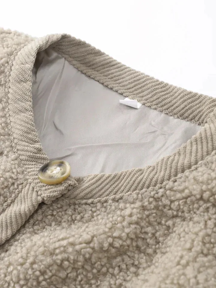 Avelina - Zachte teddy cardigan voor een cozy look