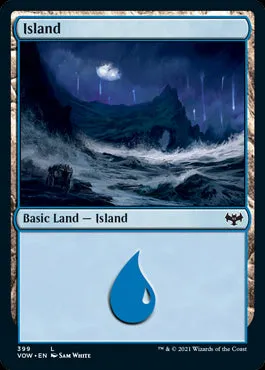 Basic Island #399 MTG Crimson Vow Single