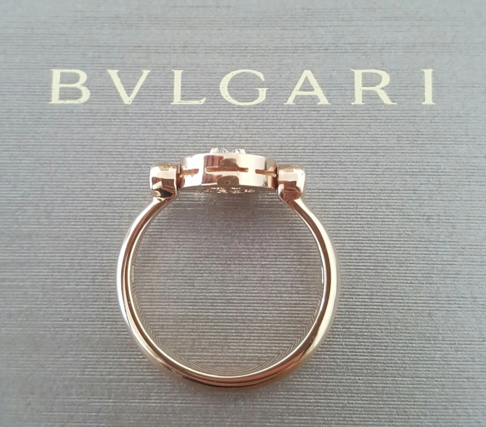 Bulgari Bvlgari 0.25ct Diamond 18ct Rose Gold Ring REF: AN853336 $4350 US