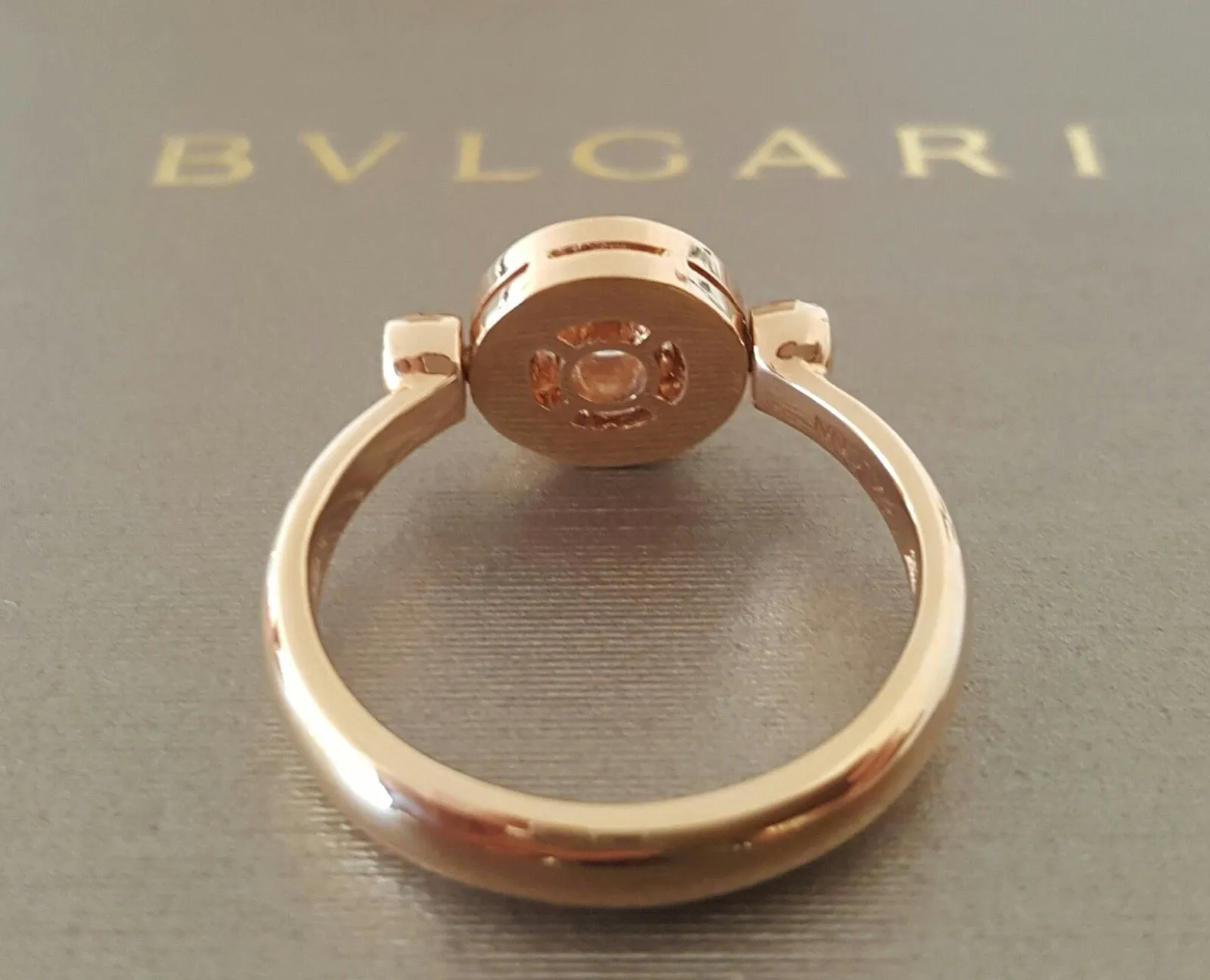 Bulgari Bvlgari 0.25ct Diamond 18ct Rose Gold Ring REF: AN853336 $4350 US