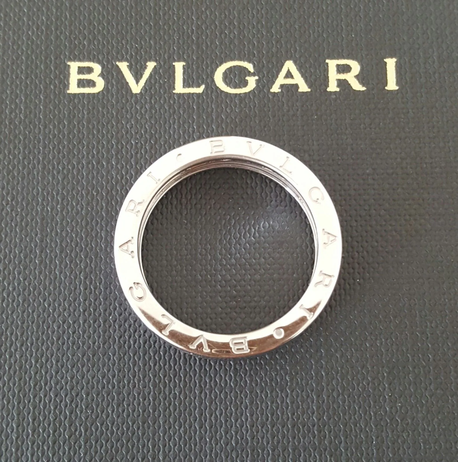 Bulgari Bvlgari BZero1 1 Band Ring in 18ct White Gold Ring REF: AN852423 US 11