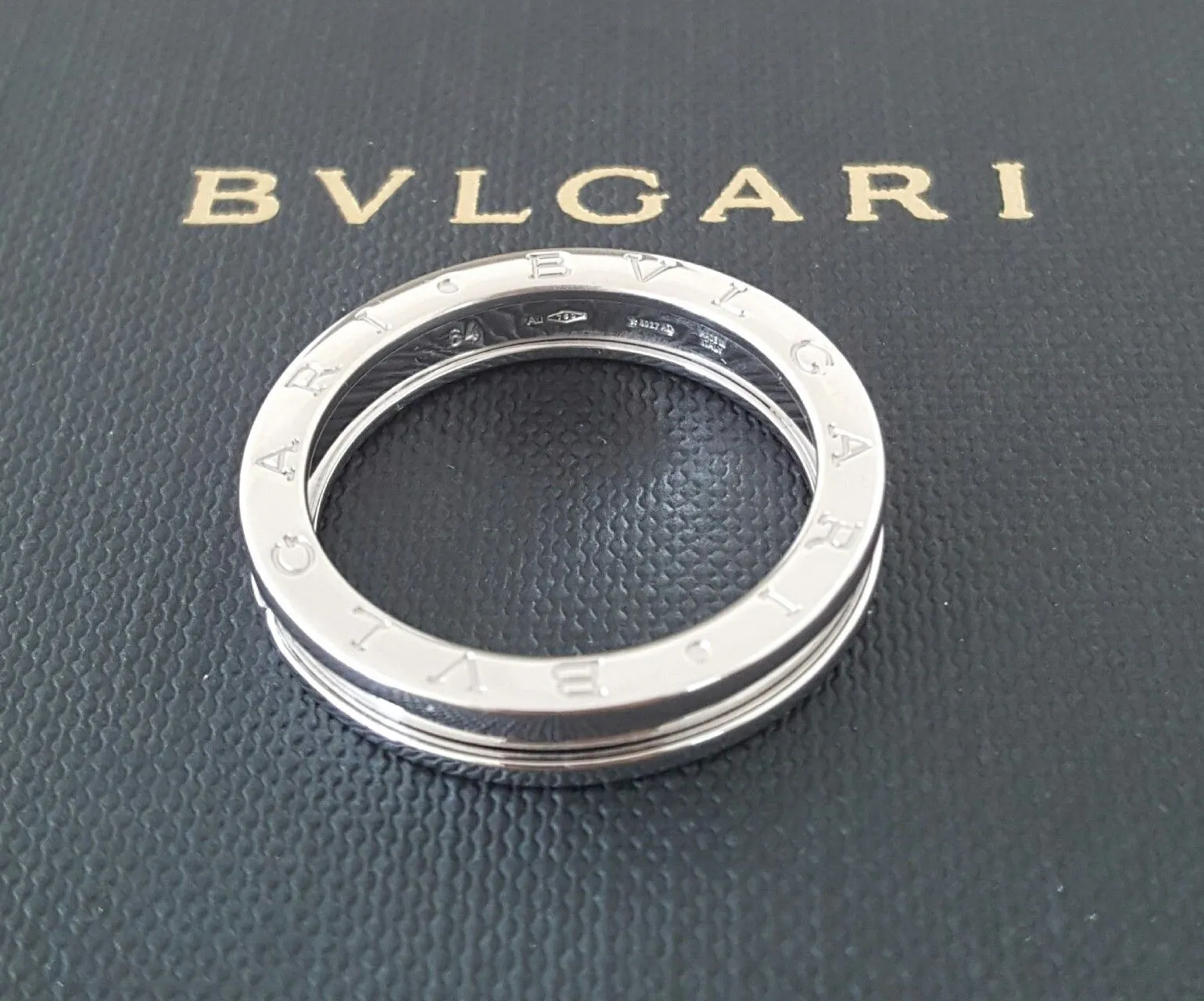 Bulgari Bvlgari BZero1 1 Band Ring in 18ct White Gold Ring REF: AN852423 US 11