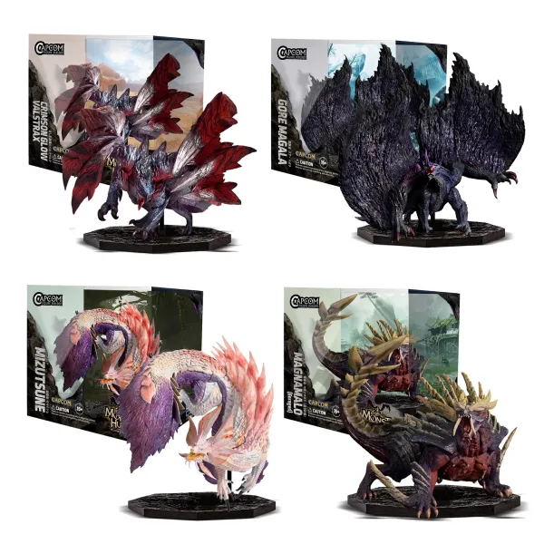 CFB Cube - 4 Pieces Box (Gore Magala/Crimson Glow Valstrax/Magnamalo (Enraged)/Mizutsune) - Monster Hunter