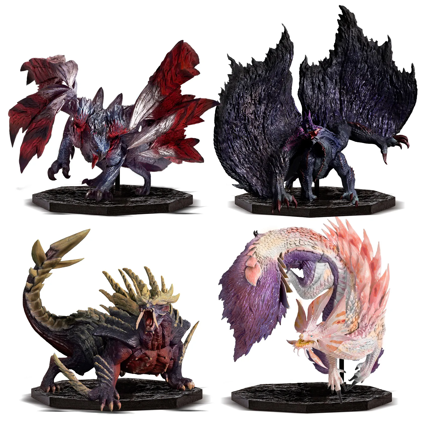 CFB Cube - 4 Pieces Box (Gore Magala/Crimson Glow Valstrax/Magnamalo (Enraged)/Mizutsune) - Monster Hunter
