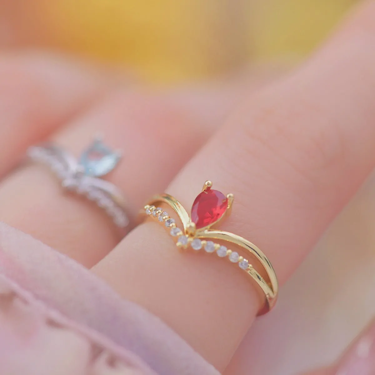 Crimson Crown Ring