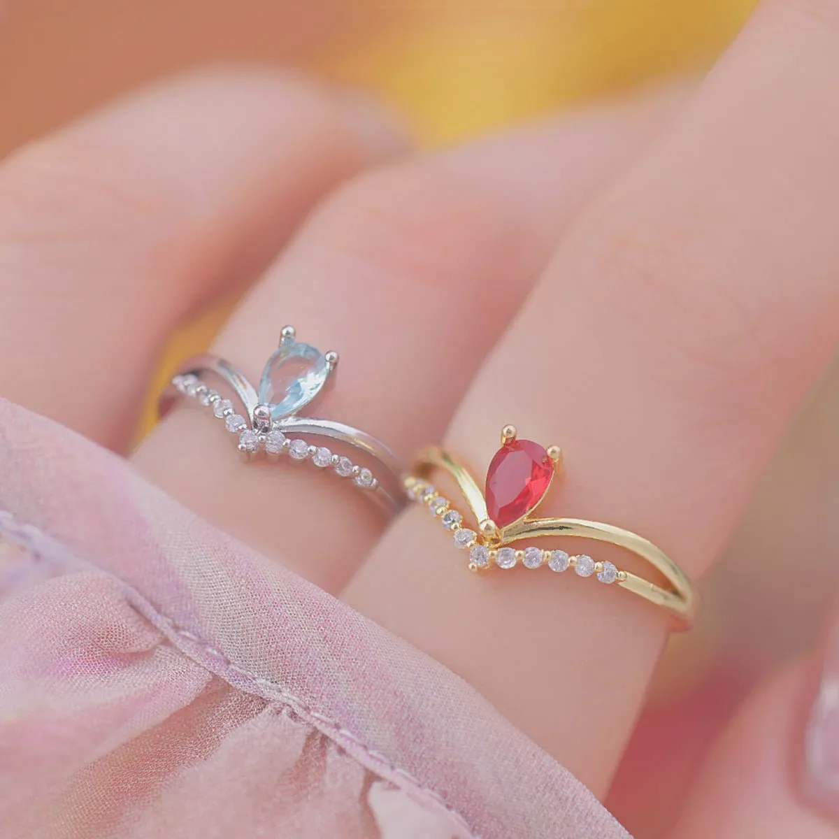 Crimson Crown Ring