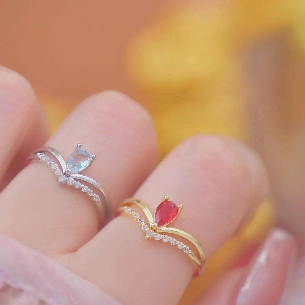 Crimson Crown Ring