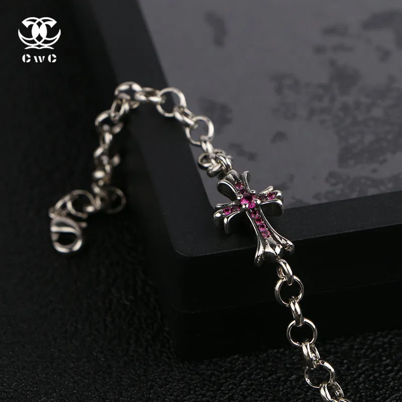 Divine Scarlet Cross Bracelet