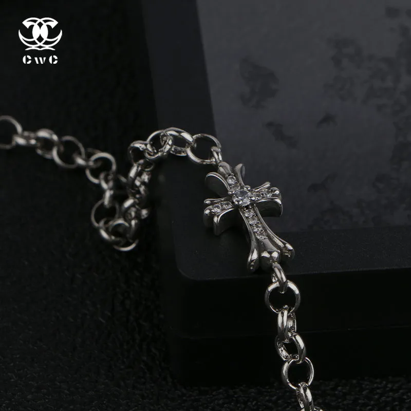 Divine Scarlet Cross Bracelet