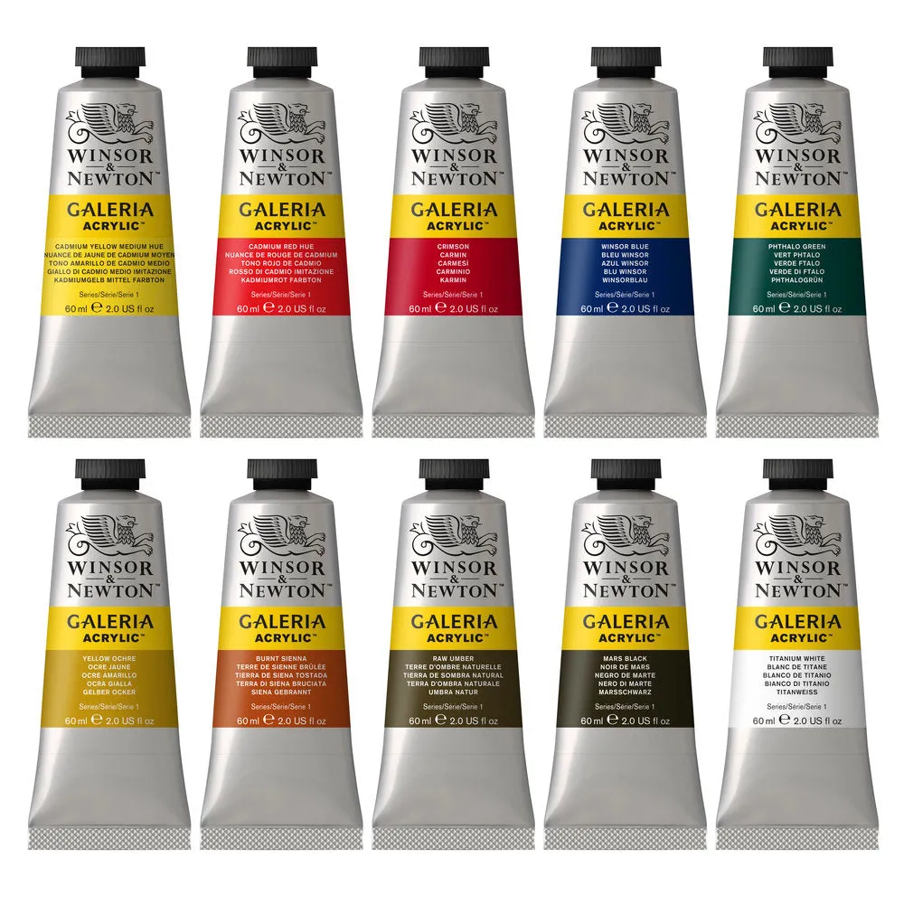 Galeria Acrylic Galeria 10x60ml Tube Set