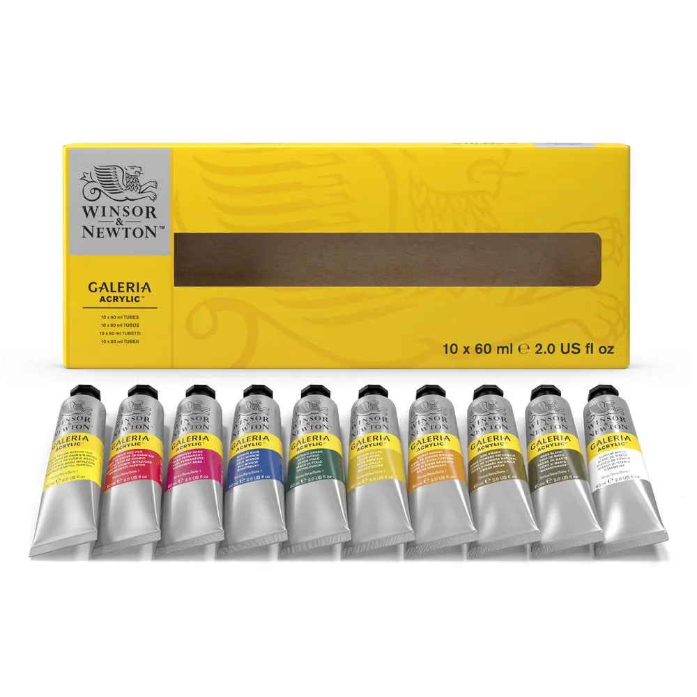 Galeria Acrylic Galeria 10x60ml Tube Set
