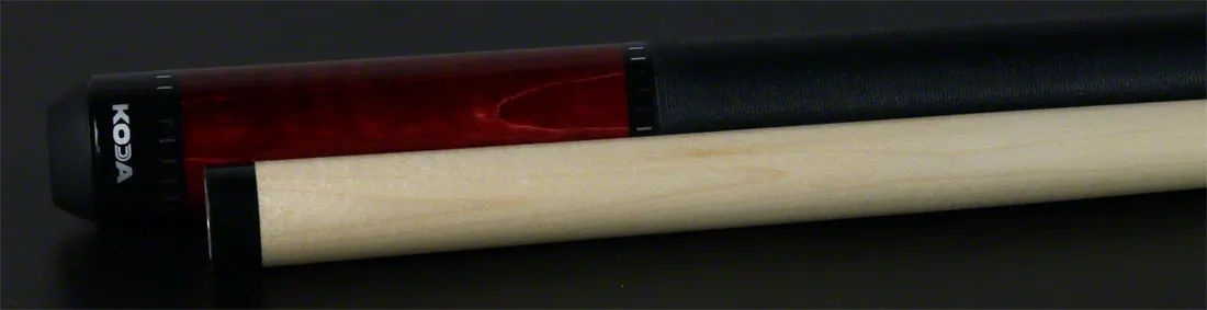 KODA Crimson-Stained Maple Pool Cue - KD31