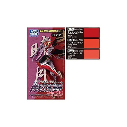 Mr Color - Mechanical Color set Ver. Red CS511