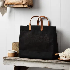 Original Market Tote - Black Jute