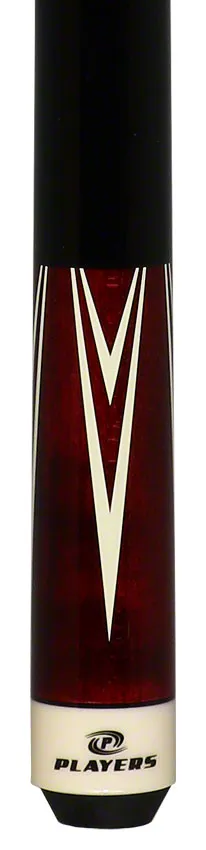 Players Classic Series Crimson Stained Maple 4 Point Graphic Pool Cue - C801