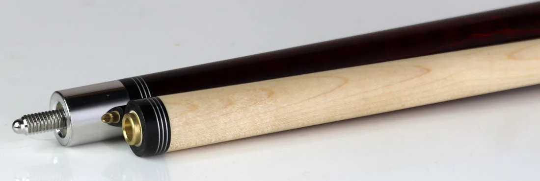 Players Classic Series Crimson Stained Maple with Linen Wrap Pool Cue - C960