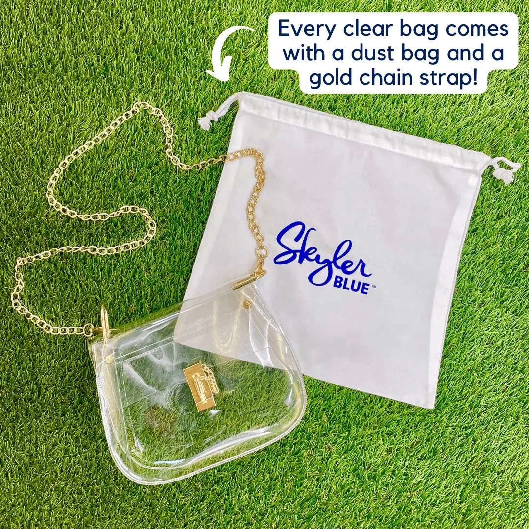 The Tuscaloosa Clear Medium Saddle Bag