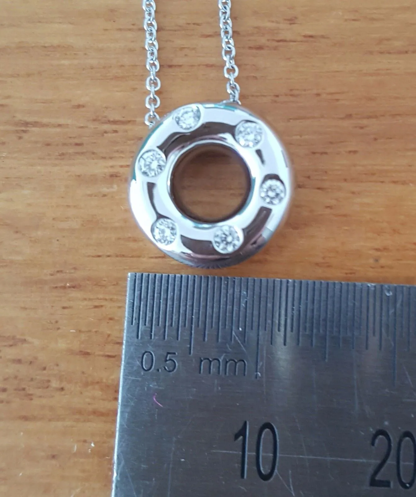Tiffany & Co. Solid Platinum and Diamond Etoile Necklace/Pendant