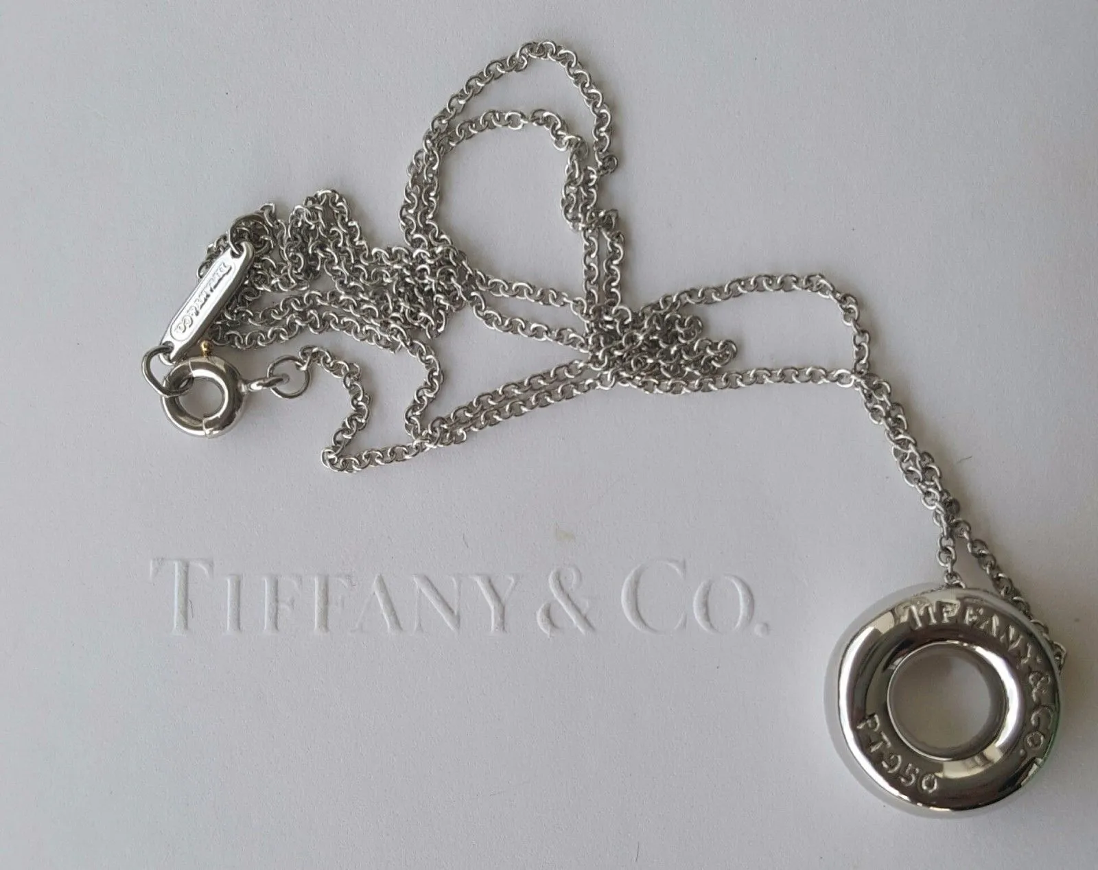 Tiffany & Co. Solid Platinum and Diamond Etoile Necklace/Pendant