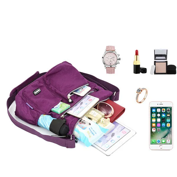 Women's Waterproof Solid Crossbody Bag