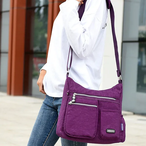 Women's Waterproof Solid Crossbody Bag